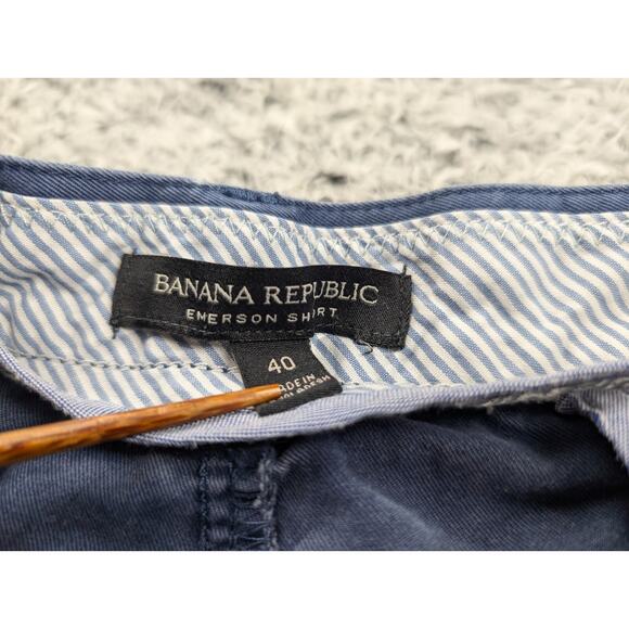 Banana Republic Shorts Mens 40 Blue Classiccore Preppy Casual Minimalist Chino - Picture 4 of 8